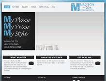 Tablet Screenshot of madisonon20th.com